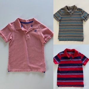 BUNDLE 3 Boys Polo S.L. Shirts 6/7